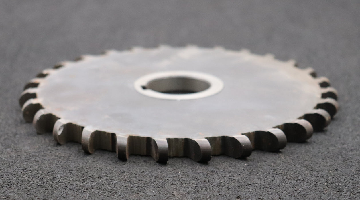 Bild des Artikels MAY-Halbrund-Formfräser-konvex-Radiusfräser-Radius-6mm-Ø196x12xØ40mm-HSS