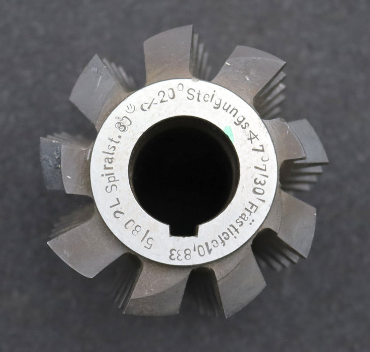 Bild des Artikels Schneckenrad-Wälzfräser-worm-wheel-hob-m=-5,0mm-EGW-20°-TeilkreisØ-80mm