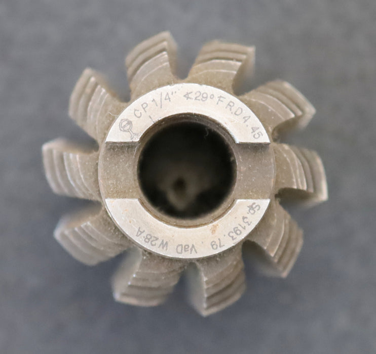 Bild des Artikels KLINGELNBERG-Schneckenrad-Wälzfräser-worm-wheel-hob-CP-1/4"mm-EGW-14°30´