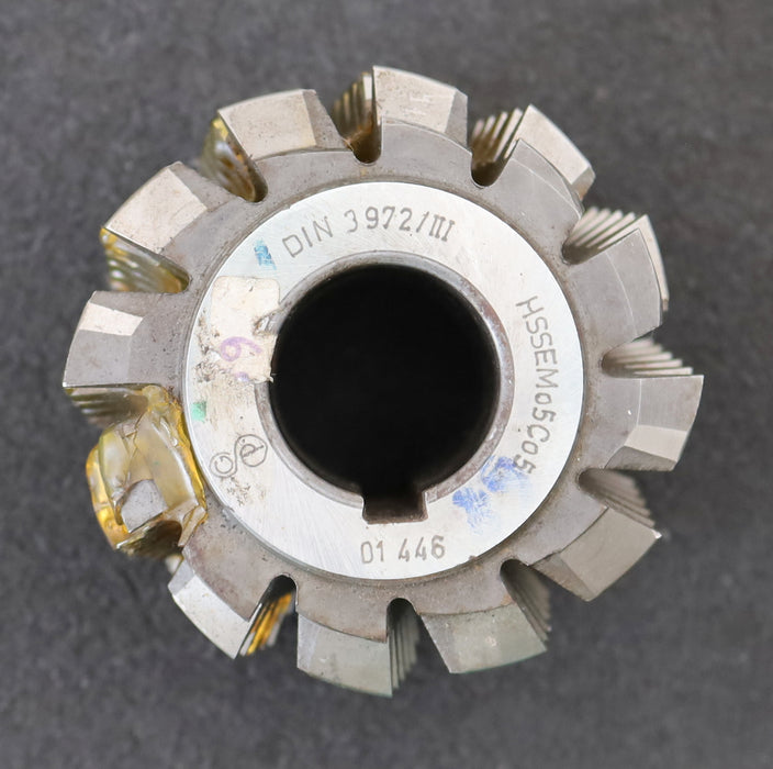 Bild des Artikels GPS-Zahnrad-Wälzfräser-gear-hob-m=-3,75mm-EGW-20°-BPIII-nach-DIN-3972