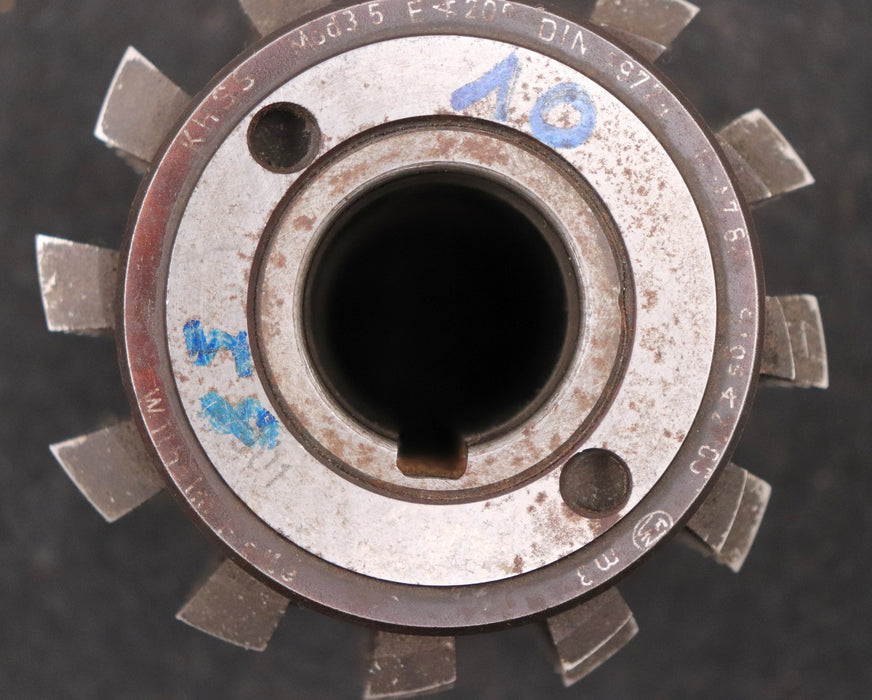 Bild des Artikels FETTE-Zahnrad-Wälzfräser-gear-hob-m=-3,5mm-20°-EGW-BPII-nach-DIN-3972