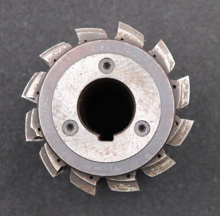 Bild des Artikels FETTE-Zahnrad-Wälzfräser-m=-3,0mm-EGW-20°-BPI-DIN-3972-Ø105x111xØ32mm-mit-LKN