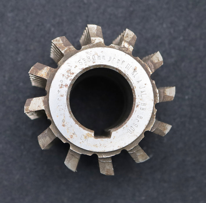 Bild des Artikels Zahnrad-Wälzfräser-m=-3,0mm-EGW-20°-BPIII-nach-DIN-3972-Ø80x72xØ32mm-mit-LKN