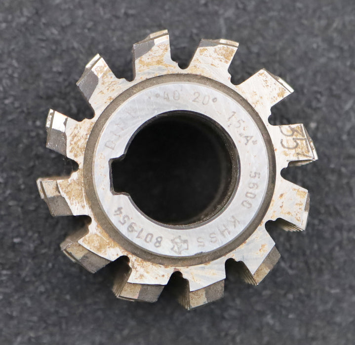 Bild des Artikels KLINGELNBERG-Zahnrad-Wälzfräser-m=-1,5mm-EGW-20°-BPII-nach-DIN-3972-Ø57x38xØ22mm