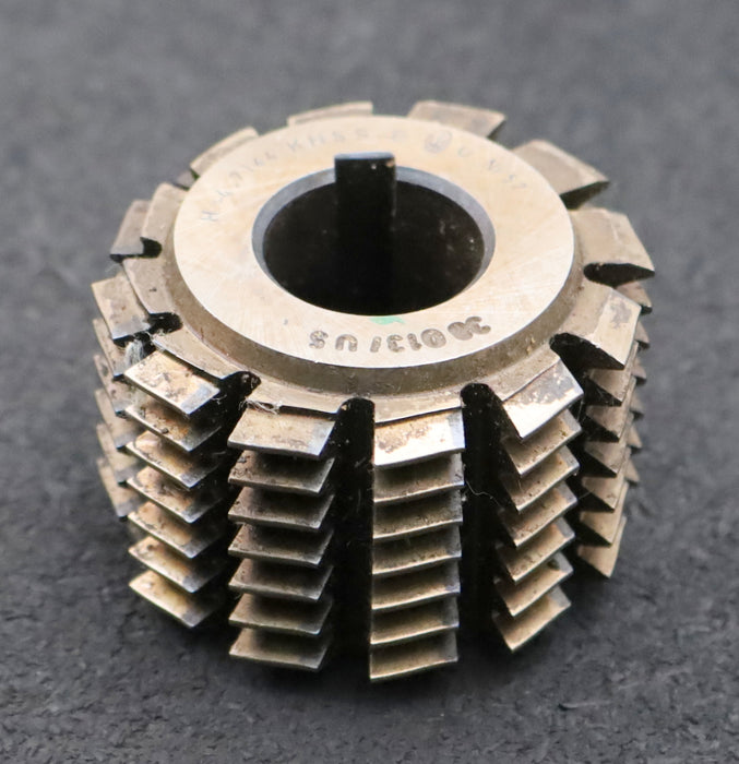 Bild des Artikels PWS-Zahnrad-Wälzfräser-m=-1,5mm-EGW-20°-BPIII-nach-DIN-3972-Ø56x39xØ22mm-LKN