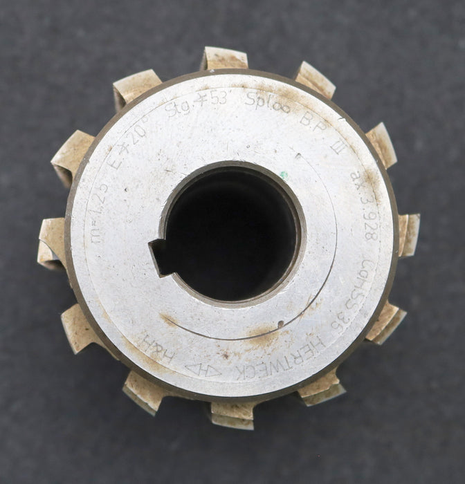 Bild des Artikels HERTWECK-Zahnrad-Wälzfräser-m=-1,25mm-EGW-20°-BPIII-nach-DIN-3972-Ø82x85xØ27mm