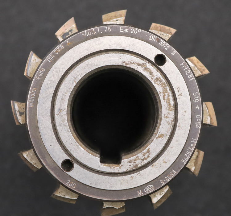 Bild des Artikels FETTE-Zahnrad-Wälzfräser-m=-1,5mm-EGW-20°-BPII-nach-DIN-3972-Ø80x110xØ32mm