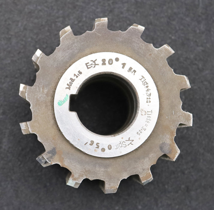 Bild des Artikels LEIMBACH-Zahnrad-Wälzfräser-m=-1,5mm-EGW-20°-Ø94x62xØ32mm-mit-LKN-1gg.-Rechts