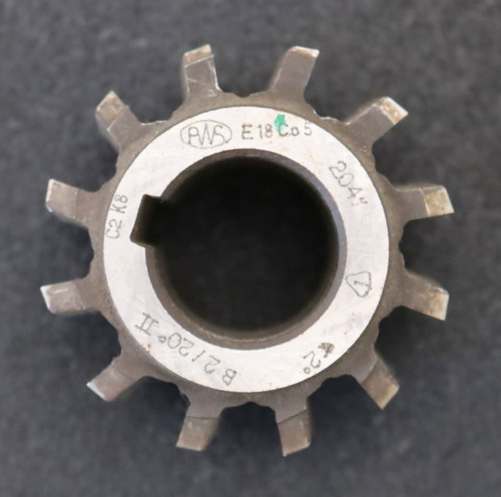 Bild des Artikels PWS-Zahnrad-Wälzfräser-m=-2,0mm-EGW-20°-BPII-DIN-3972-Ø63x49xØ27mm