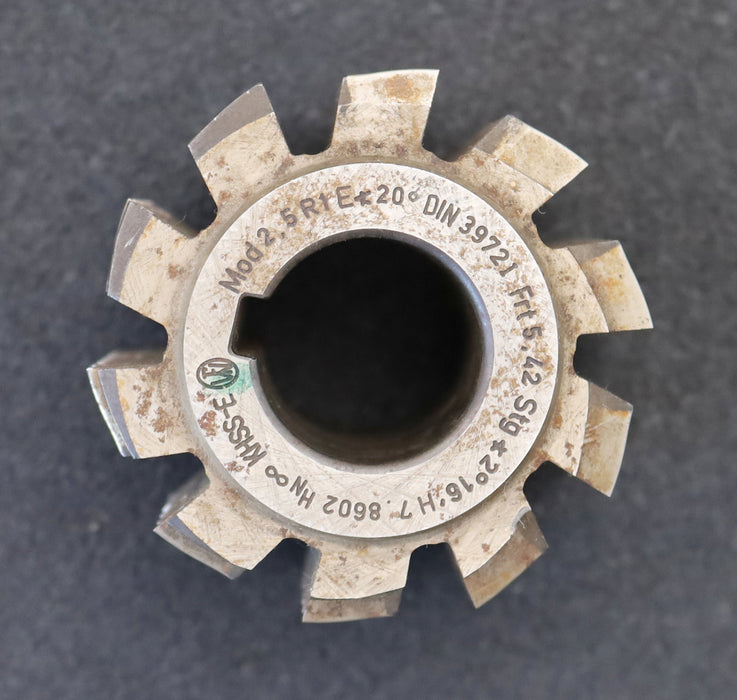 Bild des Artikels FETTE-Zahnrad-Wälzfräser-m=-2,5mm-EGW-20°-BPI-nach-DIN-3972-Ø70x57xØ27mm-mit-LKN