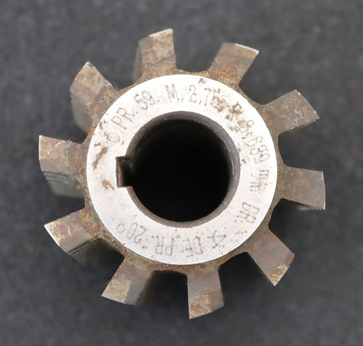 Bild des Artikels Zahnrad-Wälzfräser-m=-2,75mm-EGW-20°-Ø64x75xØ22mm-mit-LKN-1gg.-Rechts
