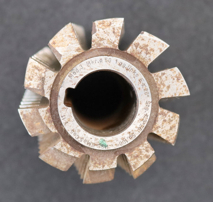 Bild des Artikels DROGEMEYER-Zahnrad-Wälzfräser-m=-3,0mm-EGW-20°-Ø60x86xØ22mm-LKN-2gg.-Links