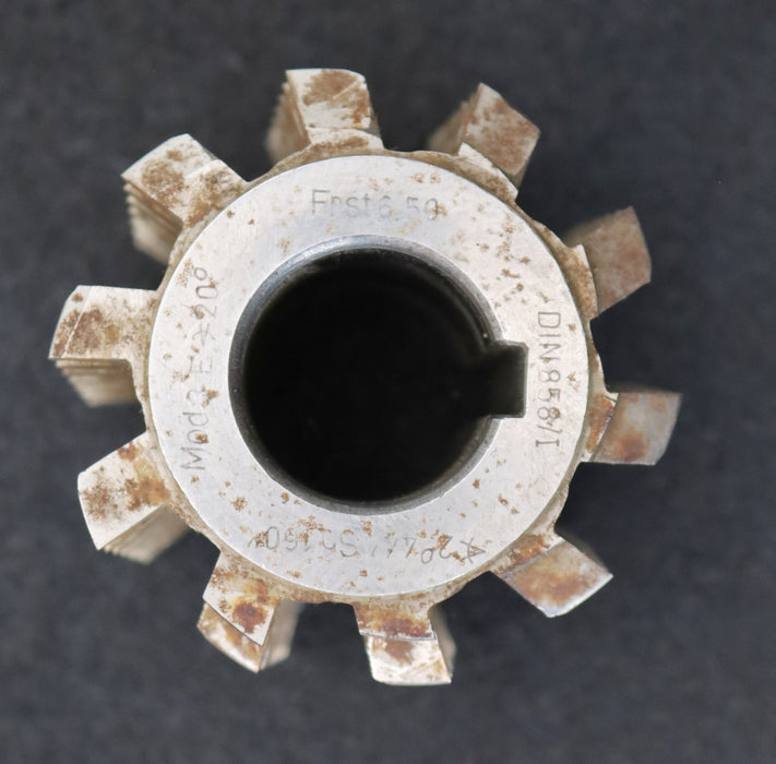 Bild des Artikels LENZEN-Zahnrad-Wälzfräser-m=-3,0mm-EGW-20°-BPI-nach-DIN-3972-Ø68x70xØ27mm-LKN