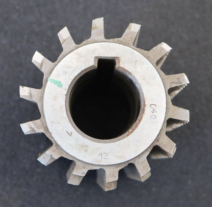 Bild des Artikels PWS-Zahnrad-Wälzfräser-m=-3,0mm-EGW-20°-BPII-nach-DIN-3972-Ø100x108xØ40mm