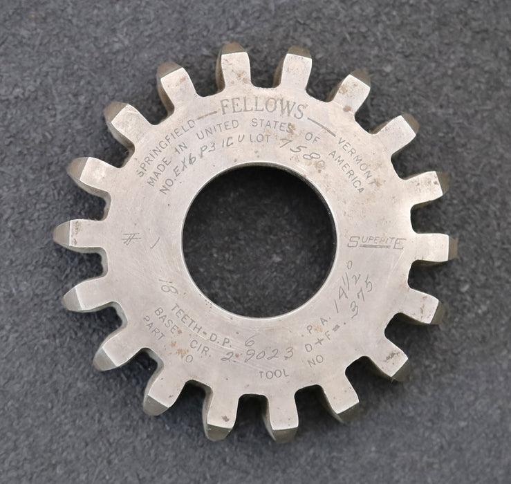 Bild des Artikels FELLOWS-Scheibenschneidrad-gear-shaper-DP-6-14°30'-EGW-Z=18-Ø88x21xØ1-1/4"