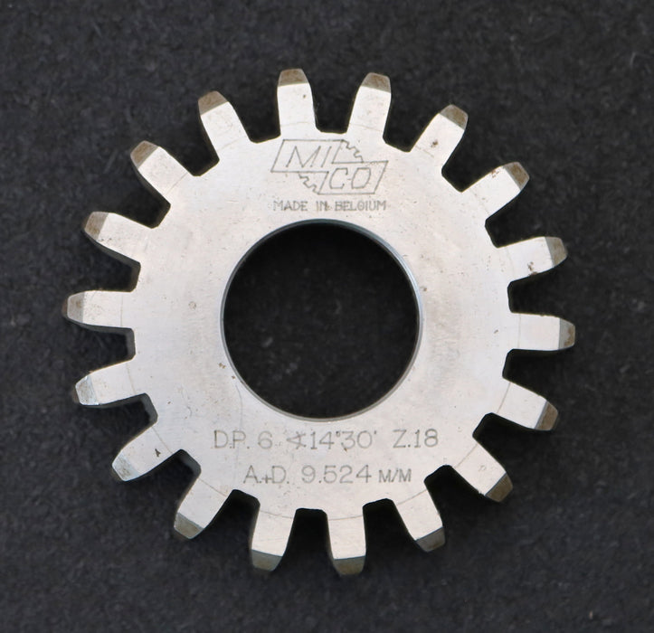 Bild des Artikels MICO-Scheibenschneidrad-gear-shaper-DP-6-14°30'-EGW-Z=18-Ø88x22xØ1-1/4"