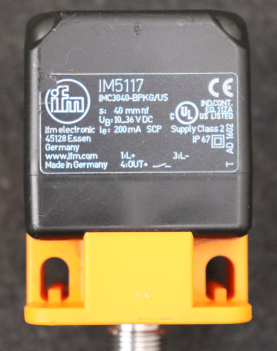 Bild des Artikels IFM-induktiver-Sensor-IM5117-IMC3040-BPKG/US-S:-40mm-nf-UB:-10…36VDC-le:-200mA