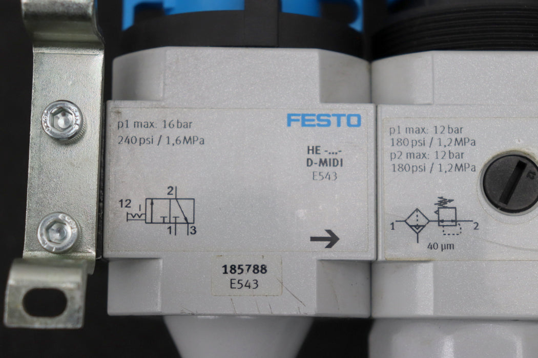 Bild des Artikels FESTO-Wartungseinheit-LFR-1/2-D-MIDI-KG-A-Art.Nr.-185788-Baugröße-Midi