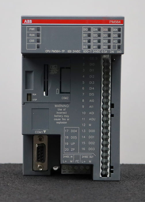 Bild des Artikels ABB-Zentraleinheit-128kB-PM564-TP-1SAP120900R0001-6DI/6DO-Transistor-2AI/1AO
