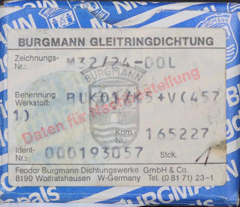 Bild des Artikels BURGMANN-Gleitringdichtung-M32/24-00-L-WellenØ-24mm-Identnr.-000193057
