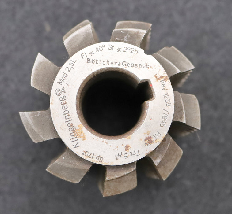 Bild des Artikels KLINGELNBERG-Zahnrad-Wälzfräser-m=-2,5mm-EGW-20°-Ø65x70xØ22mm-mit-LKN