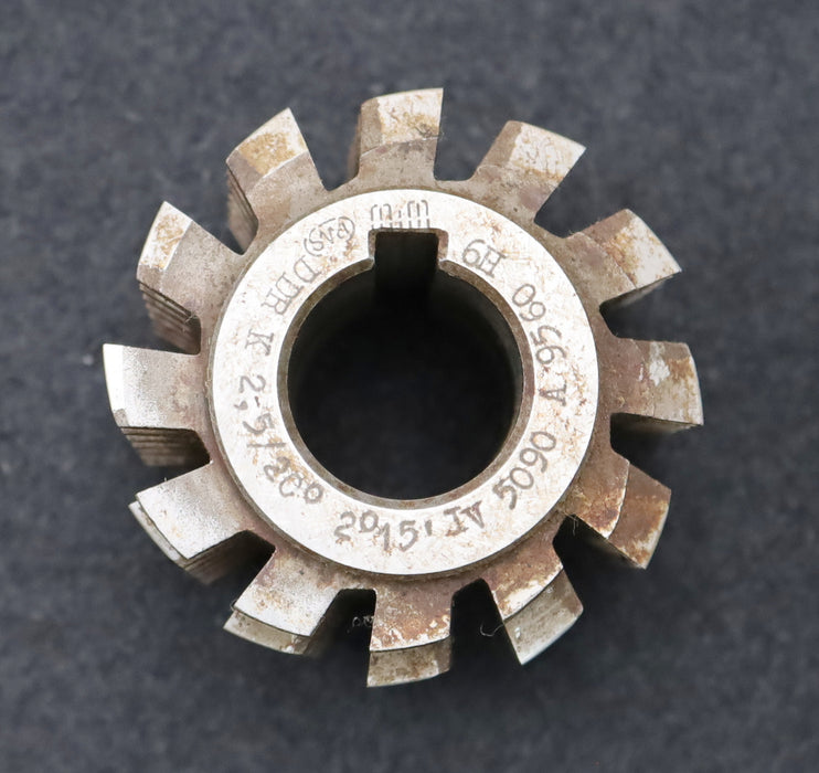 Bild des Artikels PWS-Zahnrad-Wälzfräser-m=-2,5mm-EGW-20°-BPIV-DIN-3972-Ø70x58xØ27mm-LKN