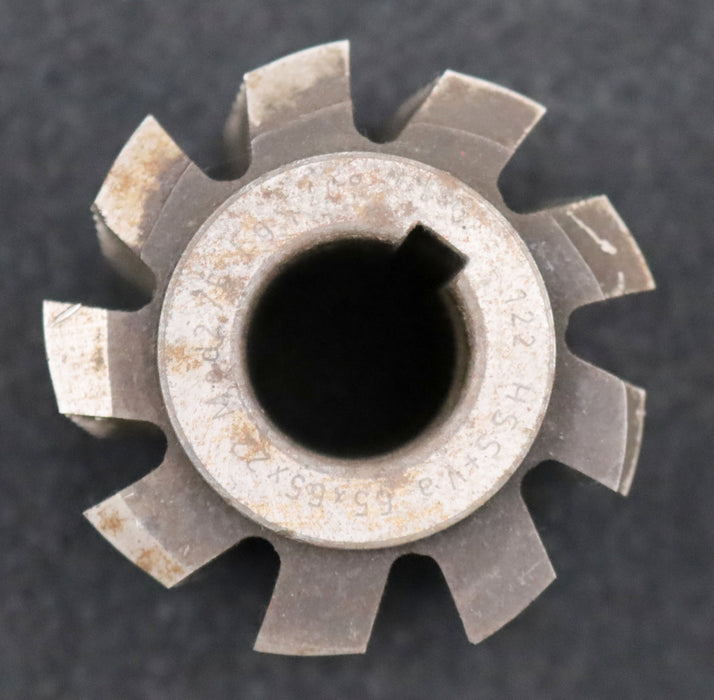 Bild des Artikels Zahnrad-Wälzfräser-m=-2,75mm-EGW-20°-Ø65x65xØ22mm-mit-LKN-1gg.-Rechts