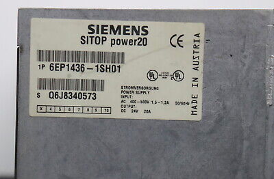 SIEMENS SITOP Power 20 Stromversorgung 6EP1436-1SH01
