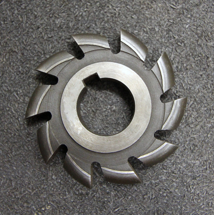 Halbrund-Formfräser konvex Radiusfräser Radius 5mm - 65x10x22mm 10 Spannuten