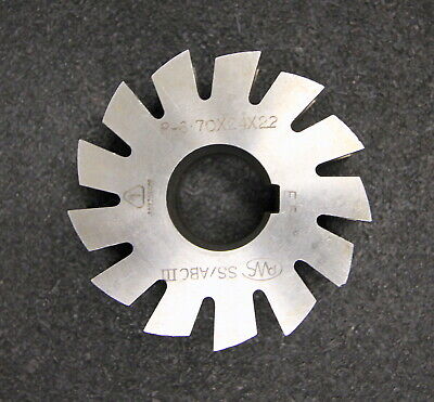 PWS Halbrund-Formfräser konkav Radiusfräser Radius 6mm - 70x24x22mm 13 Spannuten