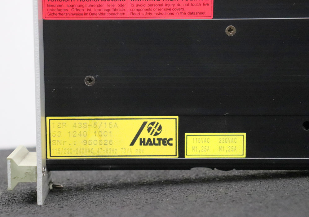 Bild des Artikels DORNIER-DEUTSCHE-AEROSPACE-Einschubmodul-I-W-A-/-TSR43-Batterie-TSR-43S-5/15A