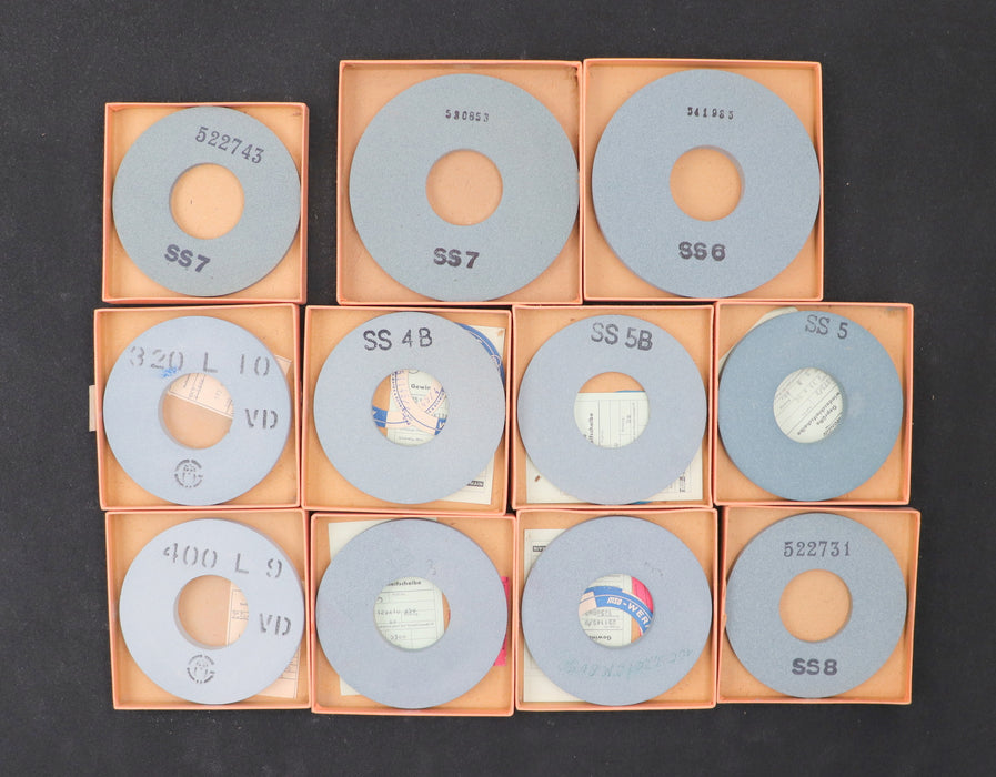 Bild des Artikels LINDNER-Konvolut-Schleifscheiben-f.-LINDNER-Gewindeschleifmaschinen-AußenØ-125mm