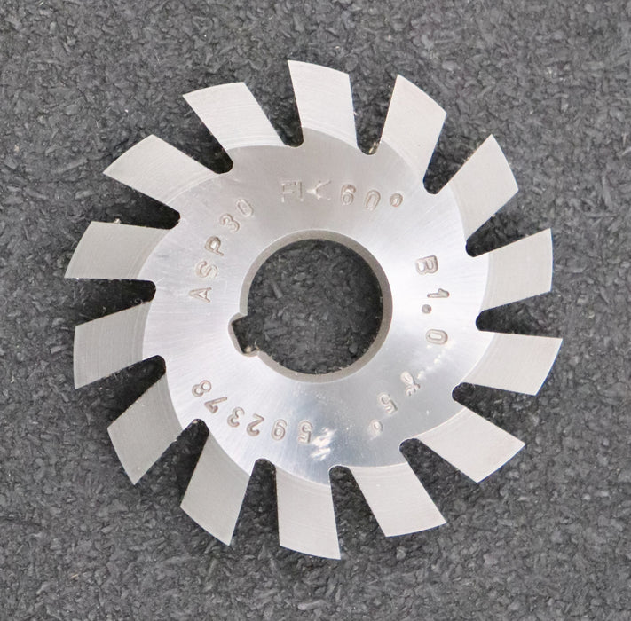 Bild des Artikels DOLD-Prismenfräser-Winkel-60°-Kopfabflachung-1mm-Abmaße-Ø59,7x10xØ16mm-mit-LKN