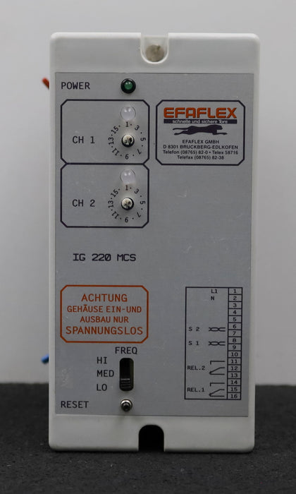 Bild des Artikels EFAFLEX-Torsteuergerät-IG-220-MCS-Drehknöpfe-fehlen-an-CH1-und-CH2-gebraucht