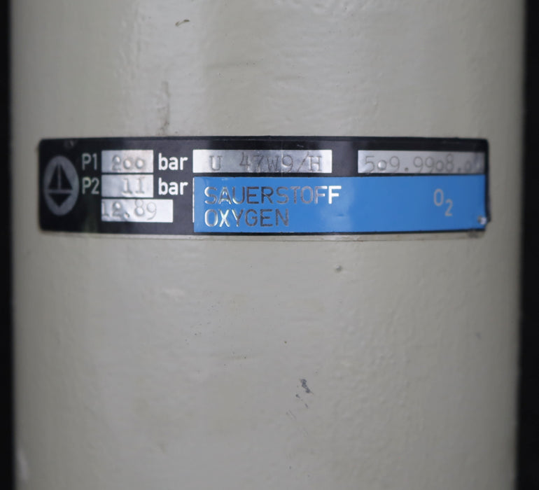 Bild des Artikels MESSER-GRIESHEIM-Gasdruckregler-Typ-U-47W9/H-P1-200bar-P2-11bar-Nr.-509.9908.0