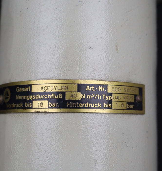 Bild des Artikels MESSER-GRIESHEIM-Gasdruckregler-Typ-U-47W9/F-Best.Nr.-50098560-40N-m³/h