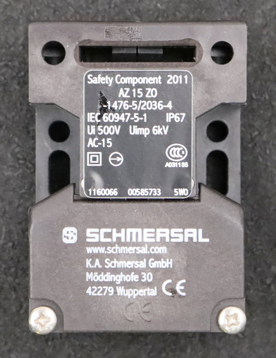 Bild des Artikels SCHMERSAL-Zwangstürkontakt-AZ15ZO-1476-5/2036-4-für-Meiller-Aufzugstüren