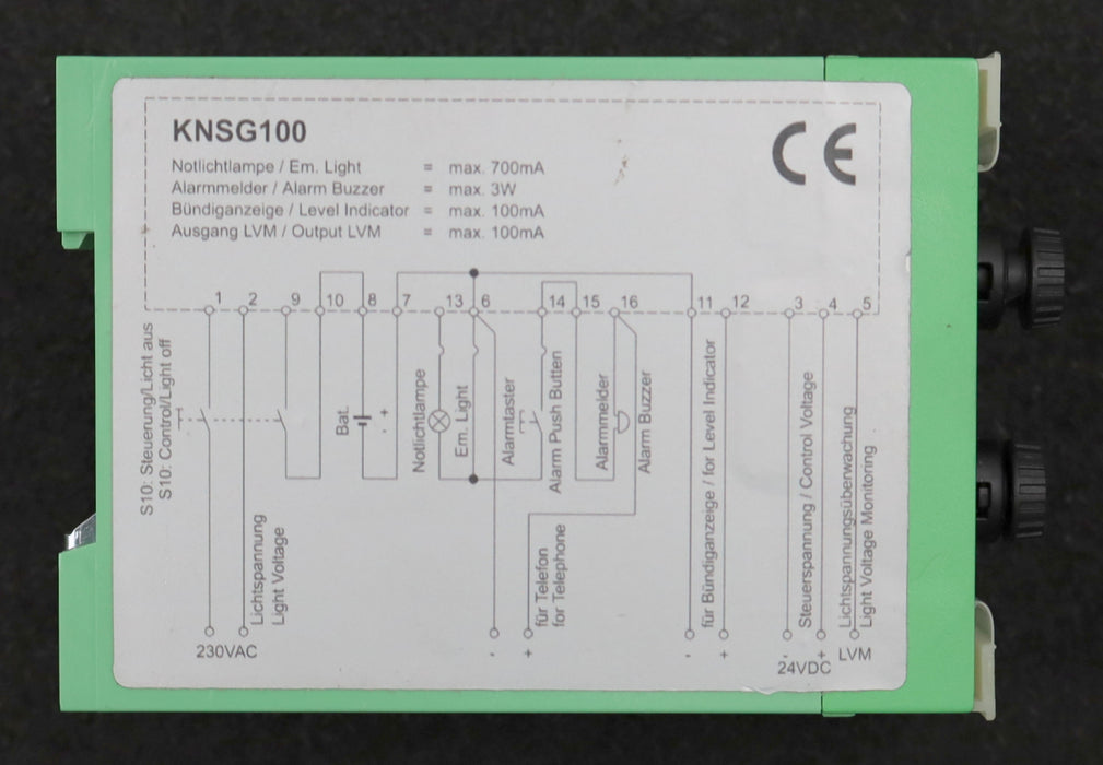 Bild des Artikels PHOENIX-CONTACT-Steuerung-/-Licht-aus-Typ:-KNSG100-230VAC/12VDC-230VAC/12VDC