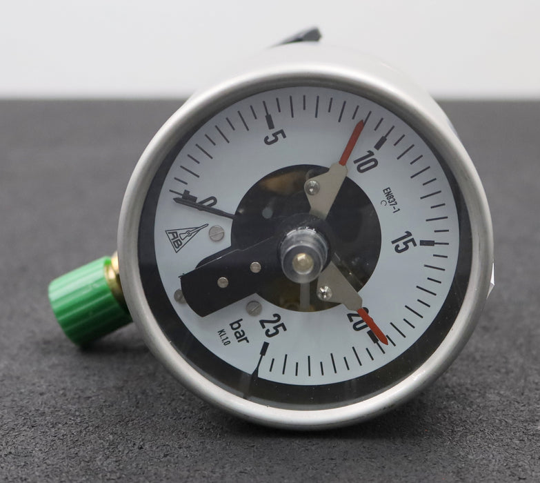 Bild des Artikels AUFZUGSBAU-Grenzsignalgeber-Typ-M22-0-25bar-G1/2"-Anschluss-unten-Ø-100mm