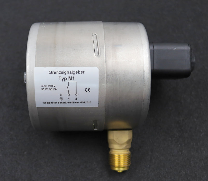 Bild des Artikels AUFZUGSBAU-Grenzsignalgeber-Typ-M1-0-100bar-G1/2"-Anschluss-unten-Ø-100mm