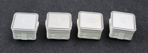 Bild des Artikels SCHÄFER-4x-Taster-MT-42-LED-24-30-V-durchgraviert-weiß-"E,1,2,3"-unbenutzt