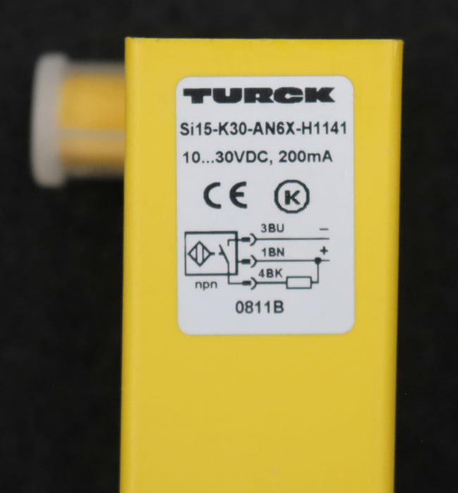 Bild des Artikels TURCK-Induktiver-Sensor-NPN-Schließer-SI15-K30-AN6X-H1141-Ident-No.-1605107