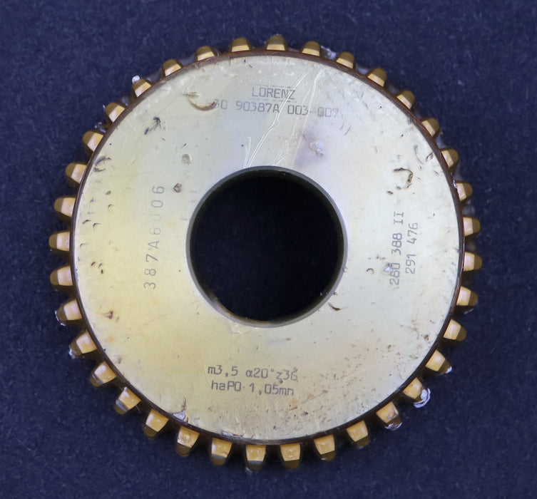 Bild des Artikels LORENZ-Glockenschneidrad-m=-3,5mm-EGW-20°-Zähnezahl=-36-haP0-1,05mn