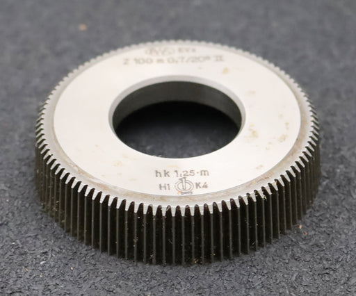Bild des Artikels PWS-Scheibenschneidrad-m=-0,7mm-EGW-20°-Zähnezahl=-100-hk-1,25m-BPII-