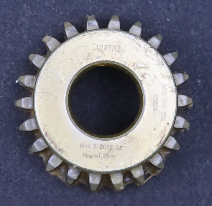 Bild des Artikels LORENZ-Glockenschneidrad-Vorschneider-m=-4,5mm-EGW-20°-Zähnezahl=-22-hkw-1,25m