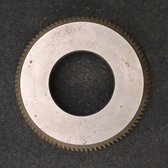 Bild des Artikels LORENZ-Glockenschneidrad-Treppenschliff-m=-1mm-20°-EGW-Z=-90-schrägverzahnt-LI