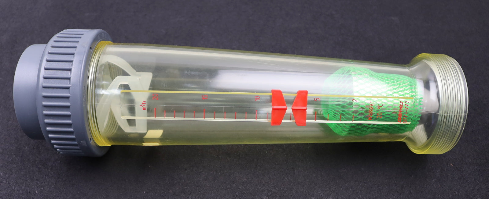 Bild des Artikels GEMUE-Durchflussmesser-Typ-807/65/7-DN-65-PA,-glasklar-Messrohrgröße-Konus-77
