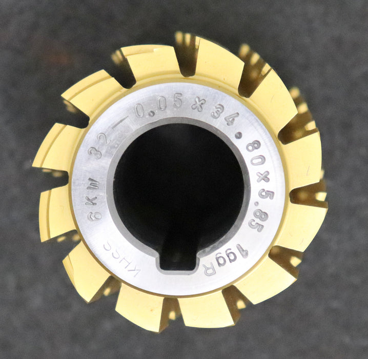 Bild des Artikels DOLD-Keilwellen-Wälzfräser-spline-hob-6-Keile-0,05x34,80x5,85-Ø52x56xØ22mm-LKN