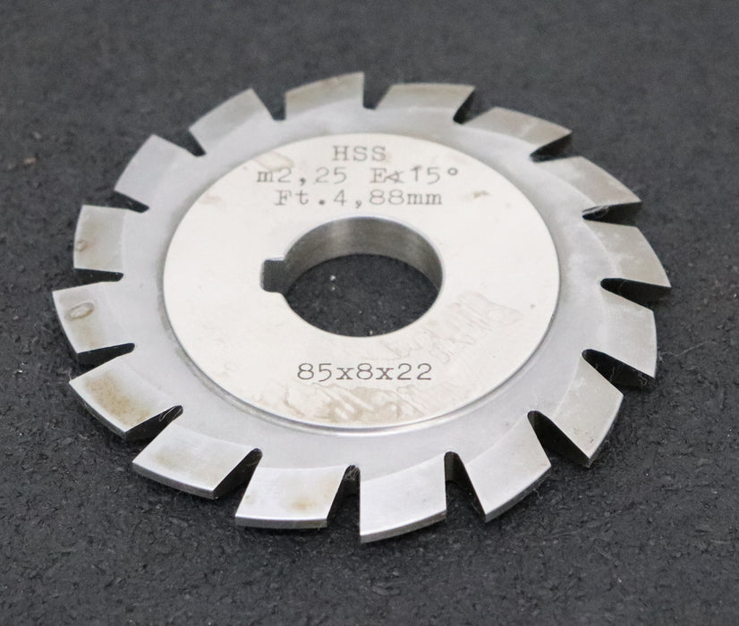 Bild des Artikels DOLD-Formfräser-für-Zahnstangen-m=-2,25-EGW-15°-BPI-nach-3972-Ø84x8xØ22mm