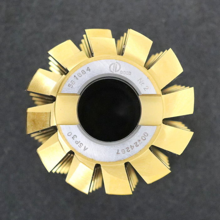 Bild des Artikels DOLD-Zahnrad-Wälzfräser-gear-hob-m=-4,75-EGW-13°/18°-Ø75x80xØ27mm-mit-Axialnut